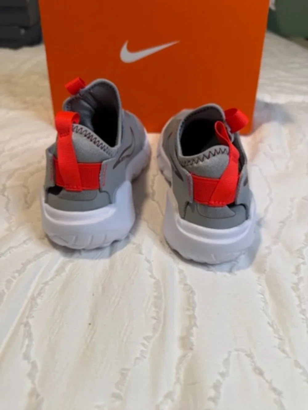 Youth size 2Y Brand New In The Box Color Lt Smoke Grey/Team Red-White
